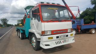 ขาย10ล้อ2เพลา หลงFUSO195 6D16ลาก200 แชชซีสวยเบรคแห้ง เอกสารทะเบียนครบ