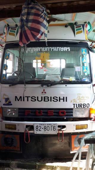 ขาย6ล้อเทรลเลอร์หางปลา มิตซูFUSO 195 พร้อมสะพานไฮโดรลิกซ์ แชชซีสวย พร้อมใช้ 