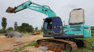 ขายรถขุดแบ็คโค KOBELCO SK200-8 YN11 ทำงาน11,098ชม. บูมสวยสวยเดิม เครื่องแน่น เอกสารเล่มทะเบียน  