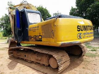 ขายรถขุดแบ็คโค SUMITOMO SH210-3ไม่มีกล่องไป เครื่องเดิม ช่วงล่างพอใช้ เอกสารใบซื้อขาย 