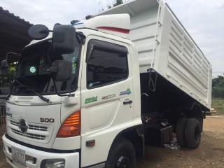 ขายรถดัมพ์6ล้อ HINO MEGA9J 175ปี55วิ่งน้อย7หมื่น กม. กระบะดัมพ์3มิตร รั่วสูง เครื่องเดิมแชชซีสวย 