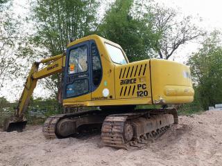 ขายรถขุดแบ็คโค KOMATSU PC120-6 ไฟฟ้าครบ เอกสารเล่มทะเบียน เอวแน่นช่วงล่างดี บูมสวยพร้อมลงงาน