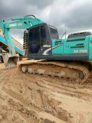 ขายรถขุดแบ็คโคKOBELCO SK200-8 SUPERทำงาน15262ชม.เอกสารอินวอยซ์ 