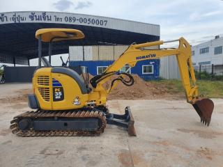 Komatsu PC35MR-3นำเข้าจากญี่ปุ่น สภาพพร้อมใช้งาน โทร  089-0080077 089-0050007 086-0044333 065-8844400 www.sangenjp.com www.nmc99.com